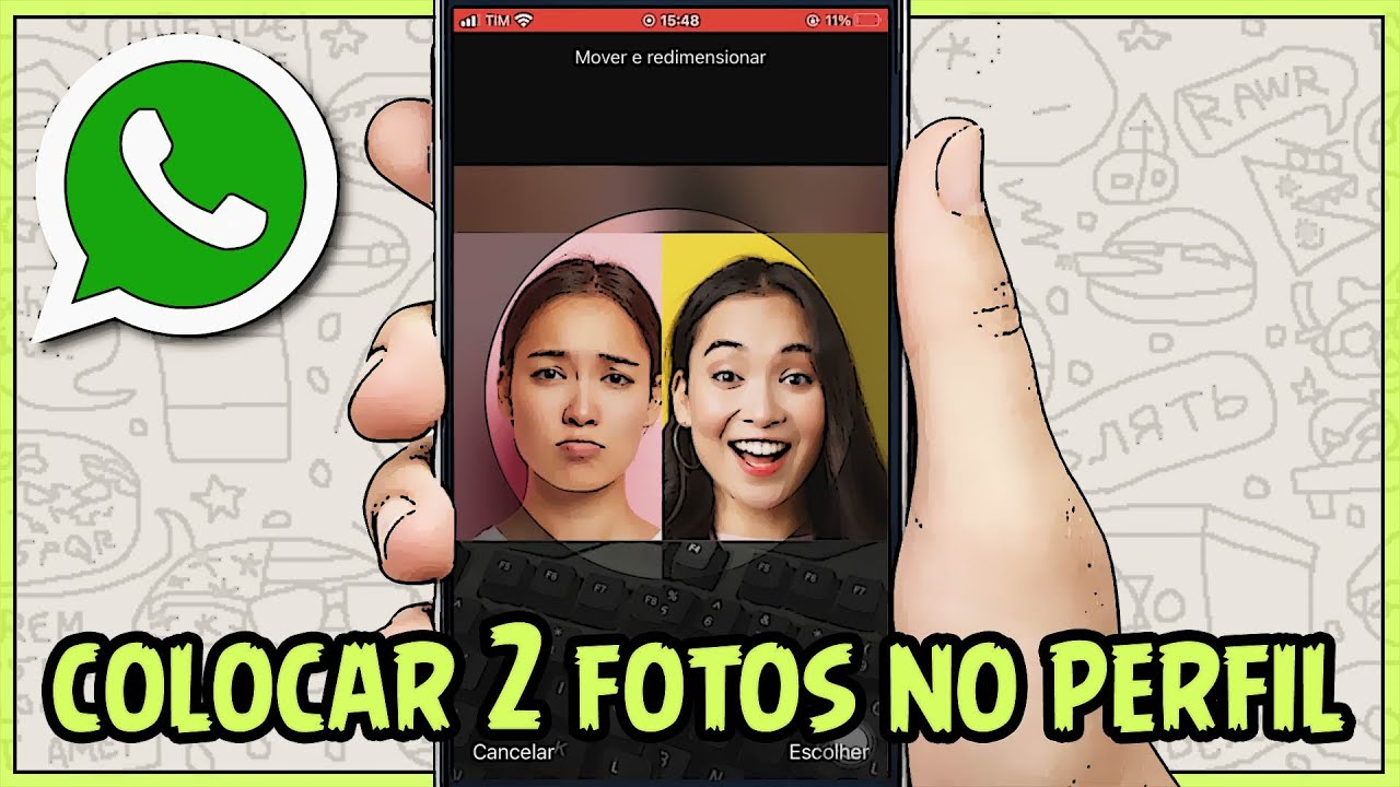 Como adicionar 2 fotos no perfil do whatsapp de forma simples e rápida 1 como colocar 2 fotos no perfil do whatsapp