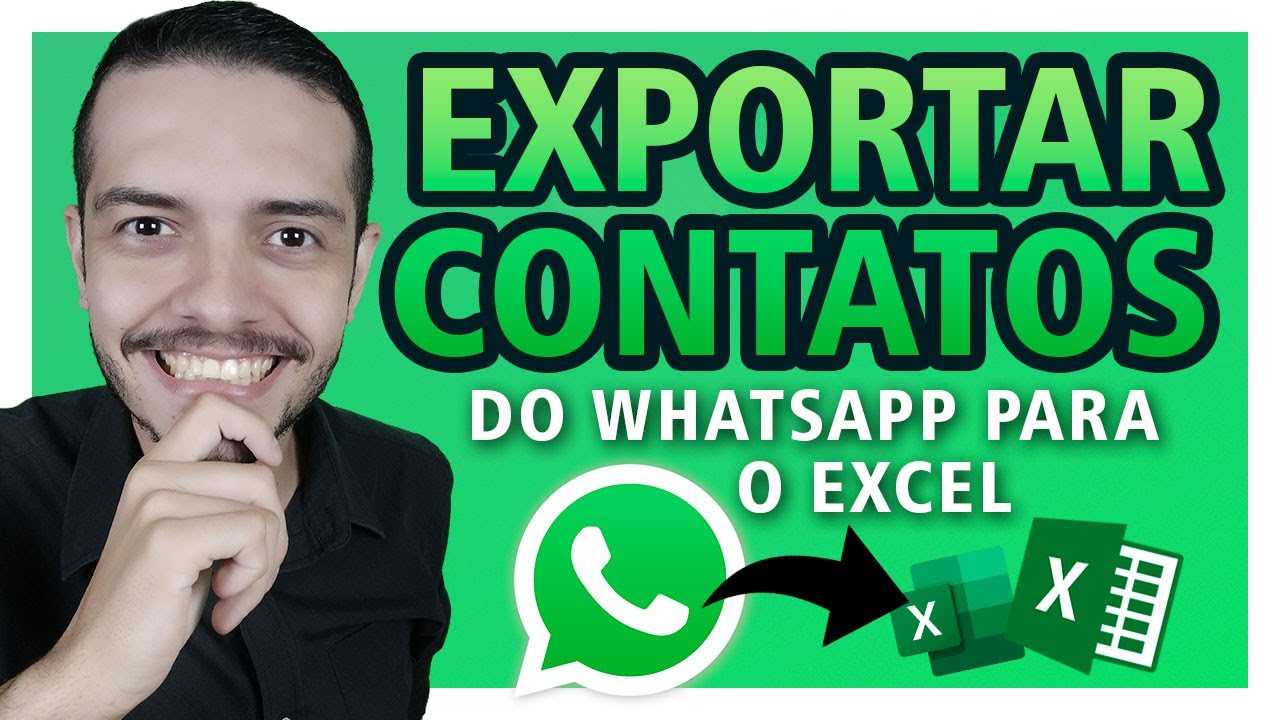 Como exportar contatos do WhatsApp para o Excel de forma simples e rápida 1 como exportar contatos do whatsapp para o excel
