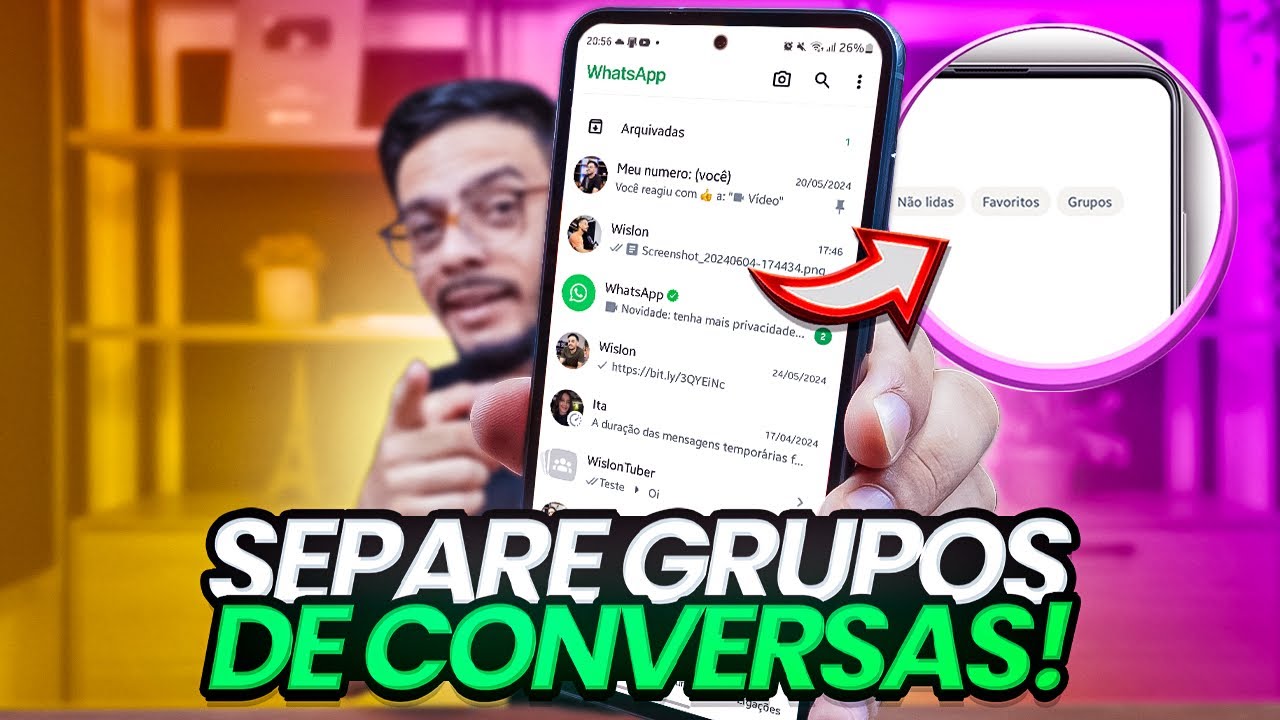 Como separar grupos de conversas no WhatsApp de forma simples e prática 1 como separar grupo de conversas no whatsapp